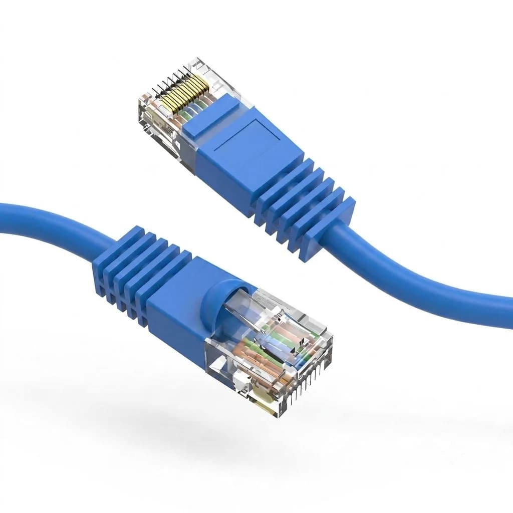 Cat5e UTP Booted Ethernet Network Cable Blue