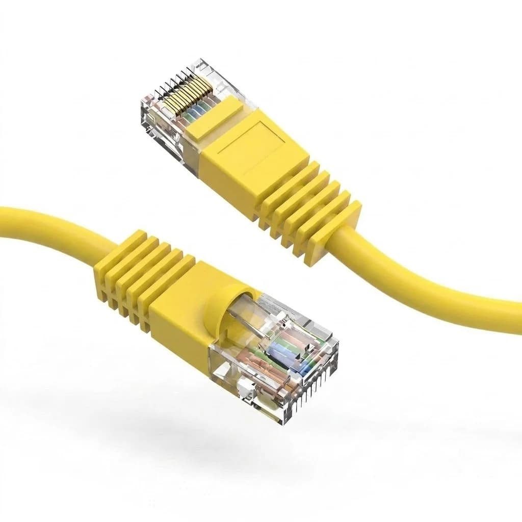 Cat5e UTP Booted Ethernet Network Cable Yellow
